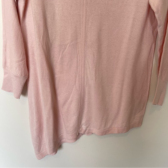 Cullen Pink Asymmetrical Hem Silk Cashmere Sweater Small - Picture 4 of 6